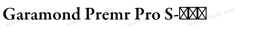 Garamond Premr Pro S字体转换 Garamond Premr Pro S字体转换